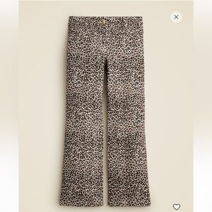 J. Crew: NWT High Rise Kickout Jean Leopard Print Sailor Pockets - Size 26